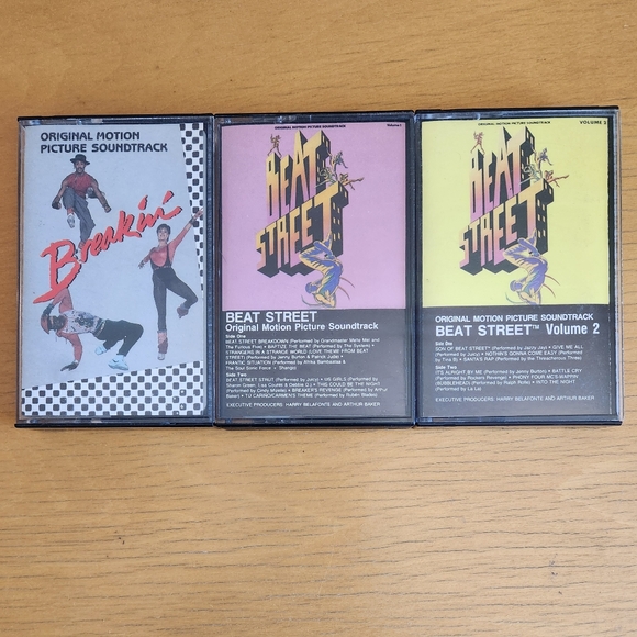 Breakin', Beat Street, Beat Street Vol 2 - 1980s Cassette Tapes (Lot of 3)  - Picture 2 of 8